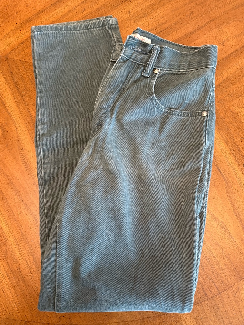 Vintage Dark Green Tapered Ankle Jeans- No! Jeans Absolutely Blues